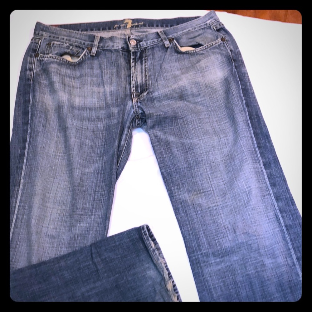 7 for All Mankind Men’s Blue Jeans 36W x 29.5L